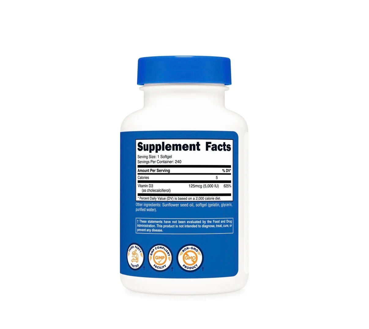 VITAMINA D3 240 CAPSULAS - 8 MESES
