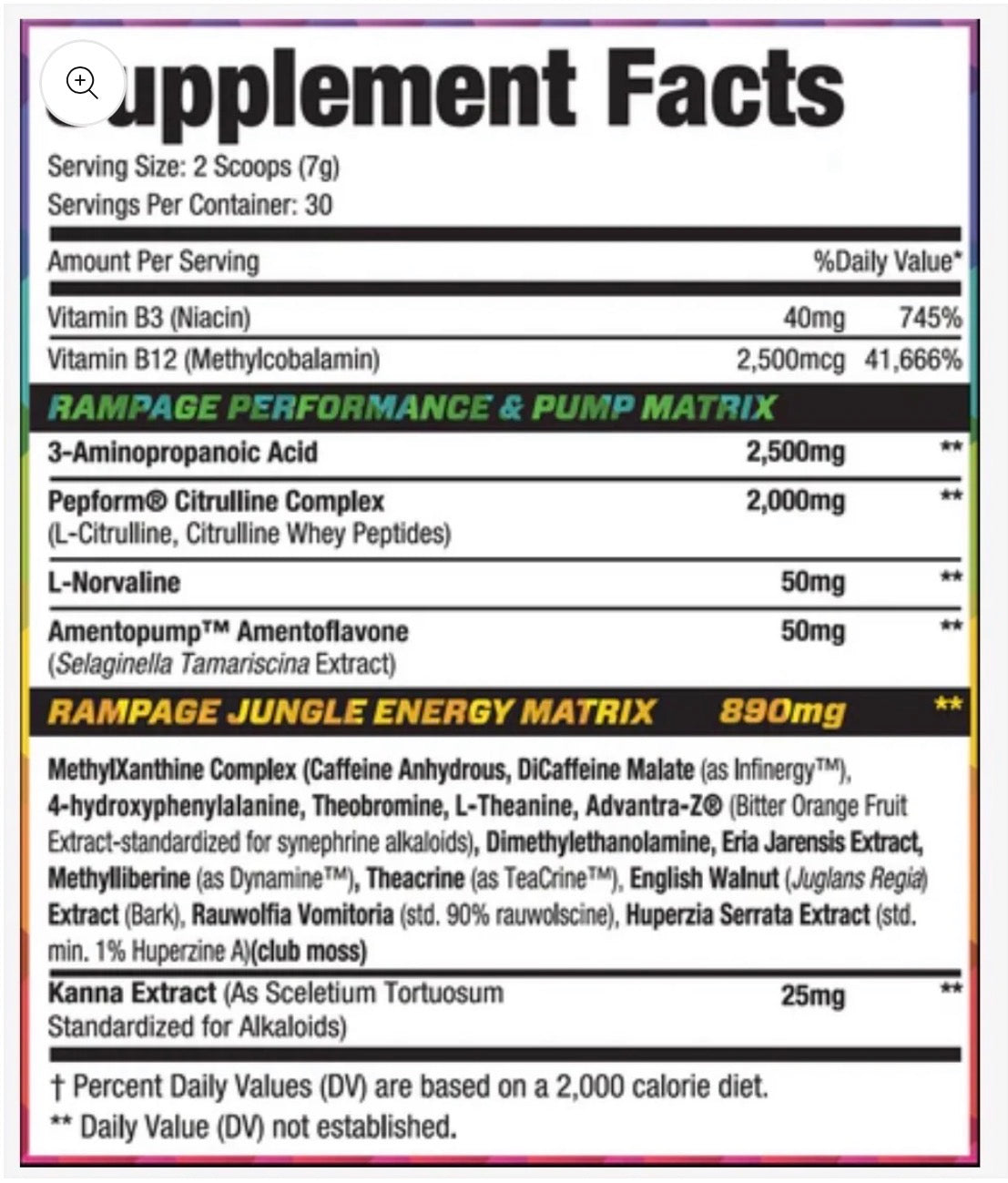 PRÉ TREINO RHINO RAMPAGE - 210G