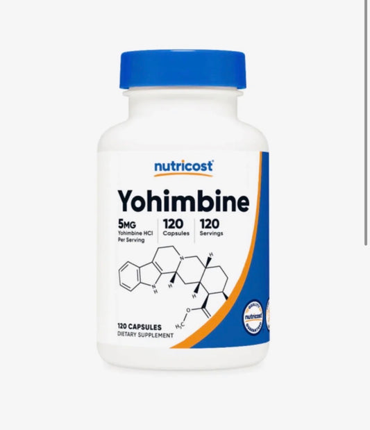 YOHIMBINE NUTRICOST 5MG - 120 CAPSULAS