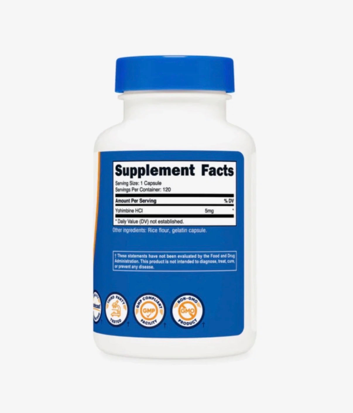 YOHIMBINE NUTRICOST 5MG - 120 CAPSULAS