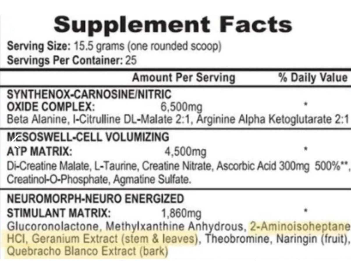 MESOMORPH COM DMAA + DMHA - 388G