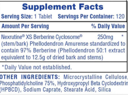 BERBERINE HITECH 250MG - 120 TABLETES
