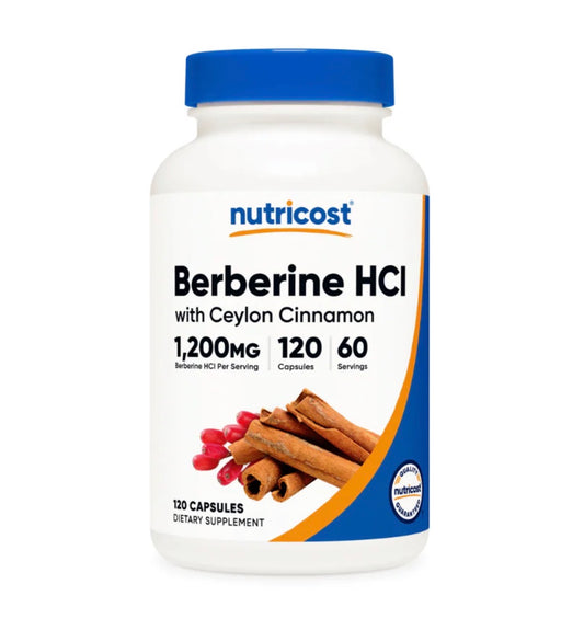 BERBERINE HCL NUTRICOST - 120 CAPSULAS