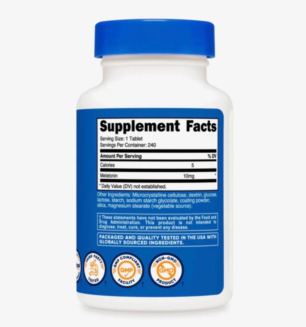 MELATONINA 240 CAPSULAS (8 MESES) - 10MG